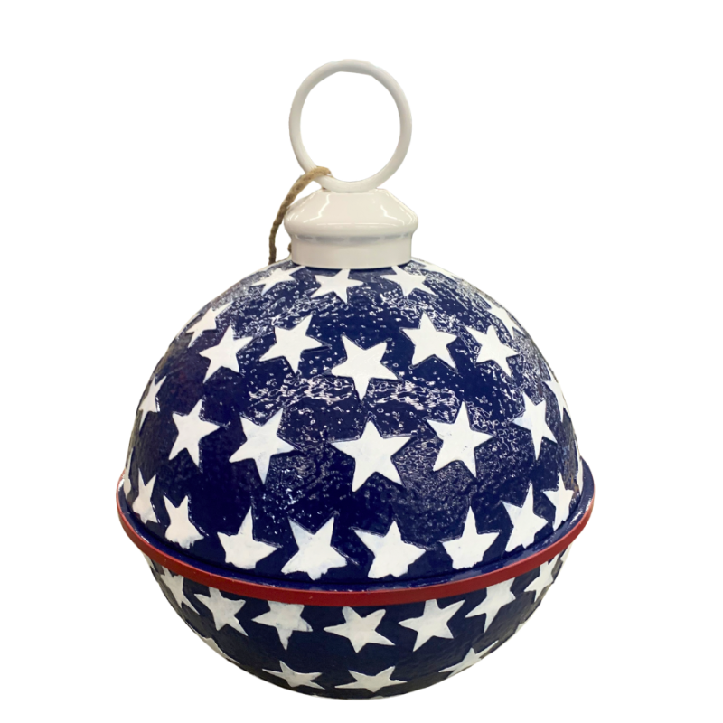 20" Patriotic Bell - Blue w/ White Stars