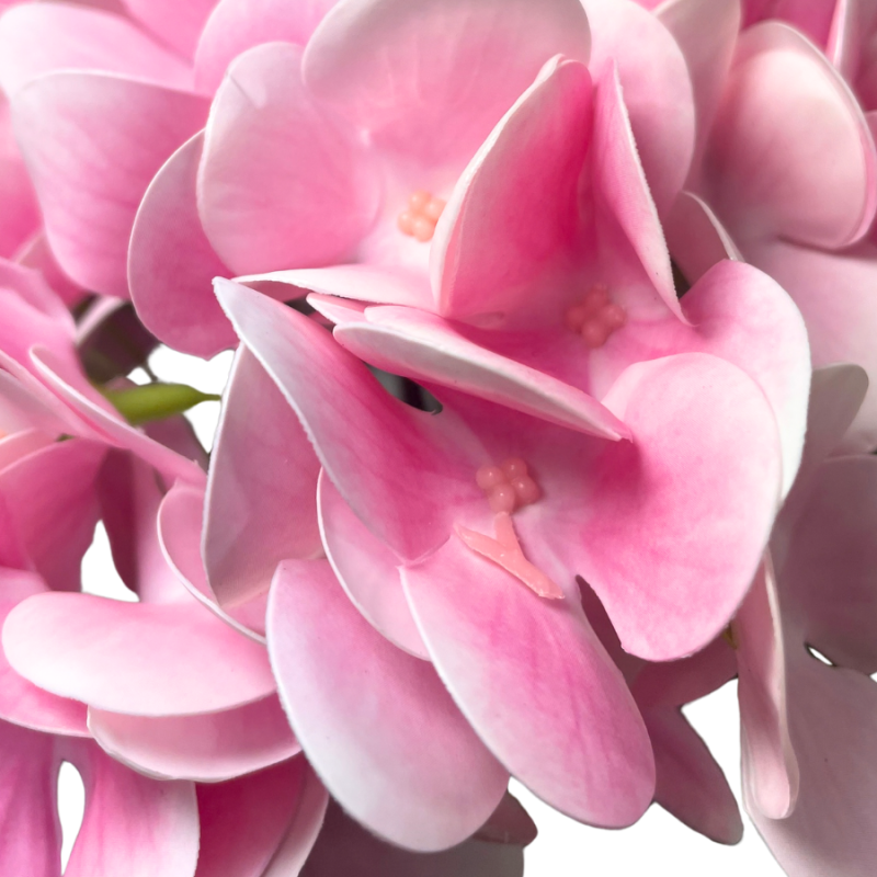 22" Real Touch Hydrangea Stem - Light Pink