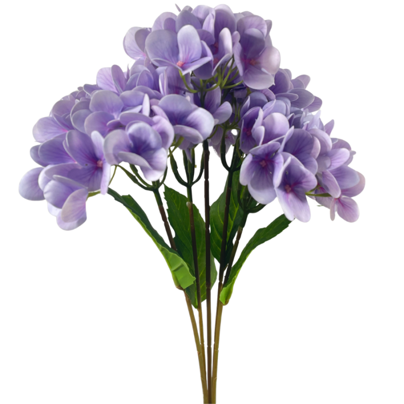 19" Real Touch Hydrangea Bush - Lavender
