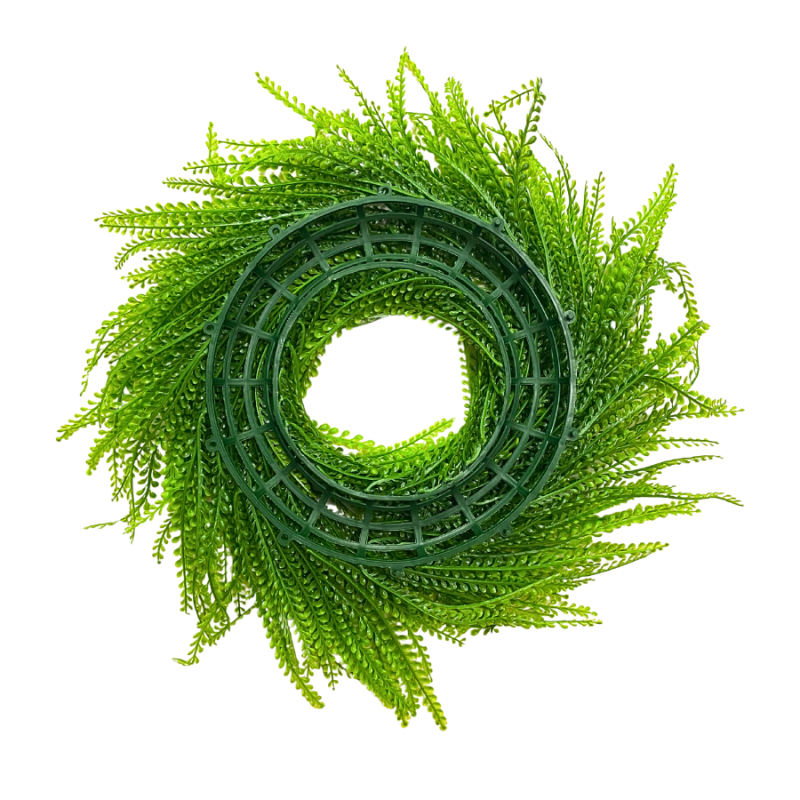 18" UV Bead Grass Wreath