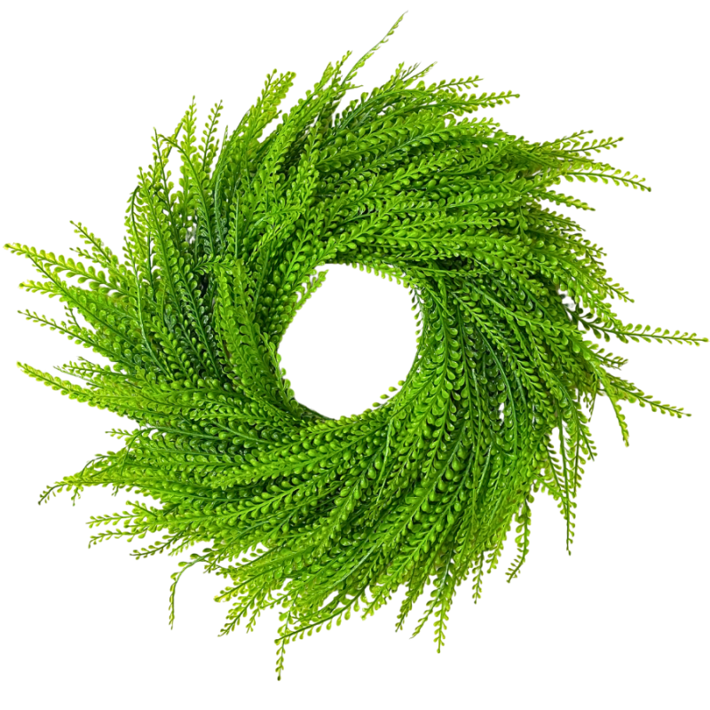 18" UV Bead Grass Wreath