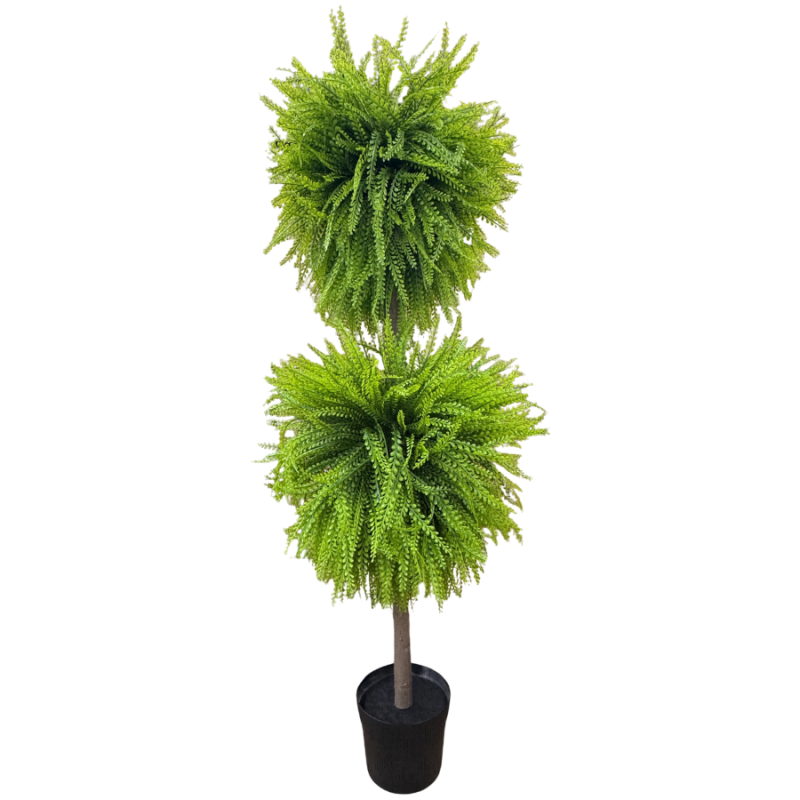 50" UV Protected Bead Grass Topiary Tree