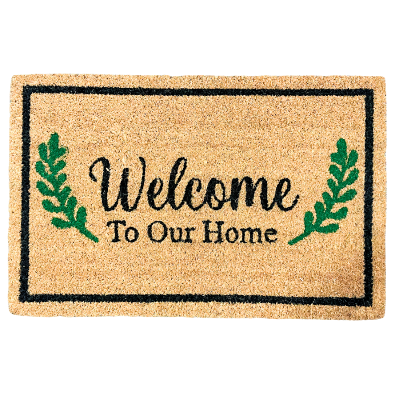 18" x 28" Welcome To Our Home Coir Doormat