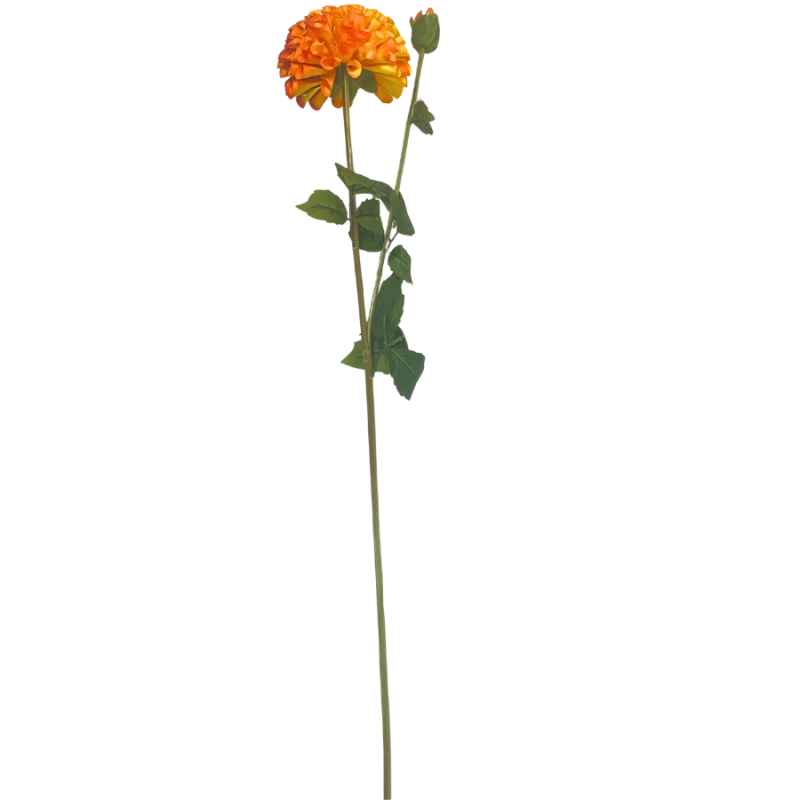 31" Dahlia Spray - Orange/ Yellow