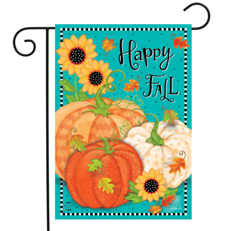 Whimsical Fall Primitive Garden Flag