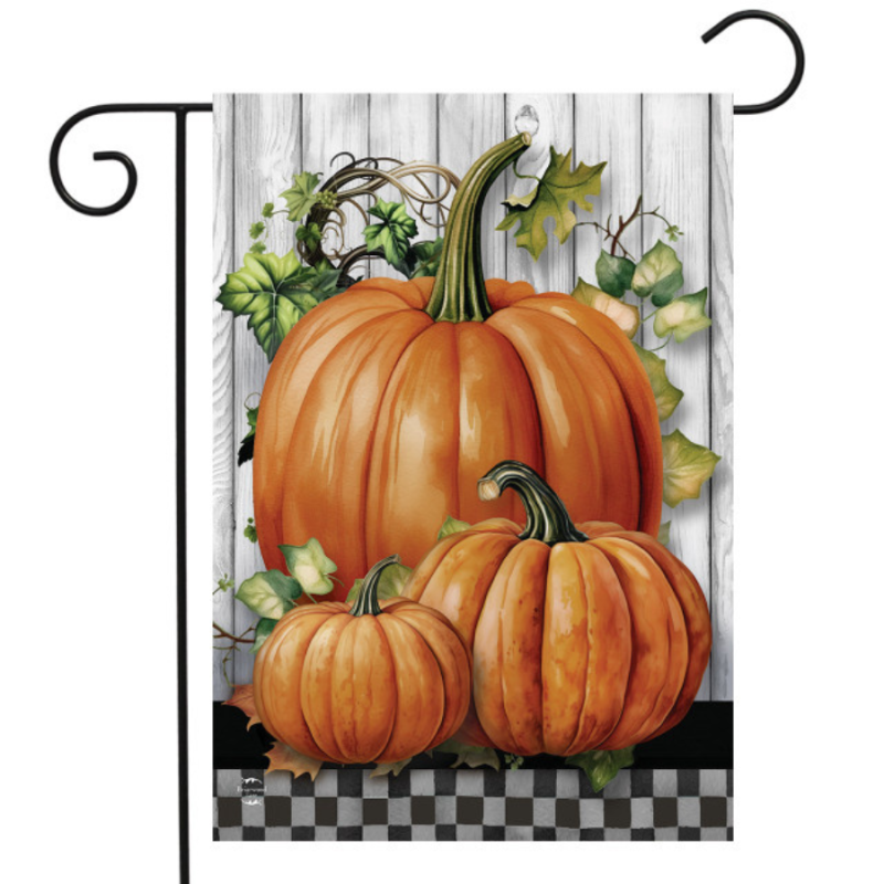 Country Pumpkins Garden Flag
