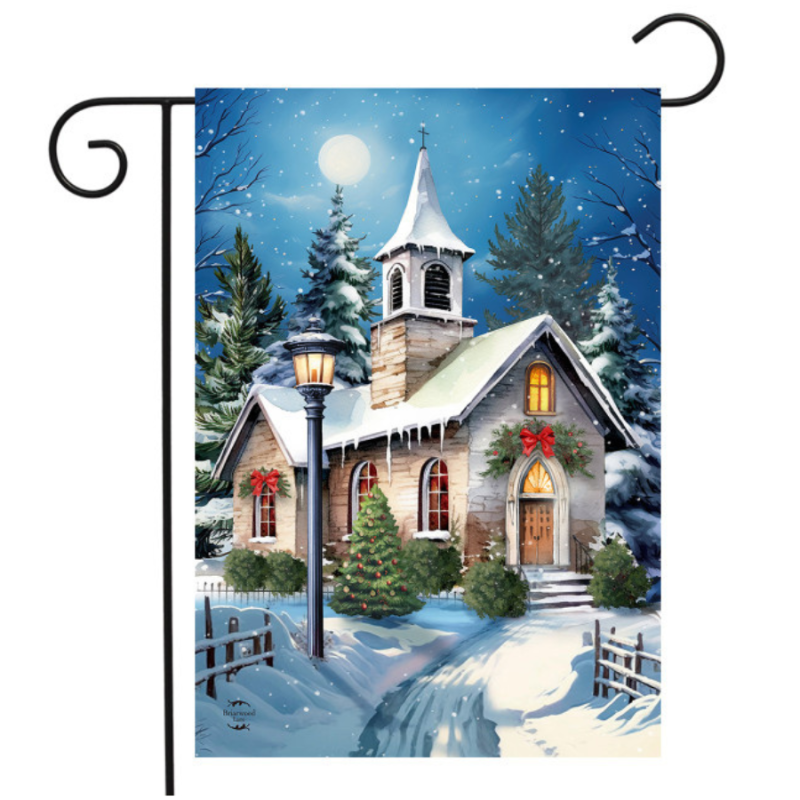 Holy Night Garden Flag