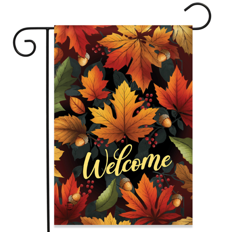 Autumn Color Leaves Garden Flag