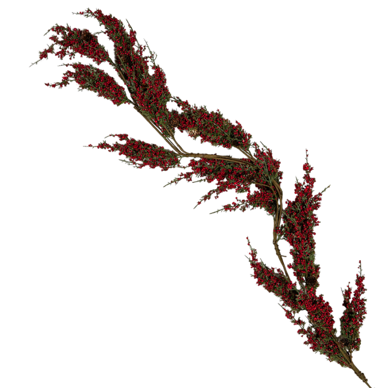 62" Cedar & Berry Garland