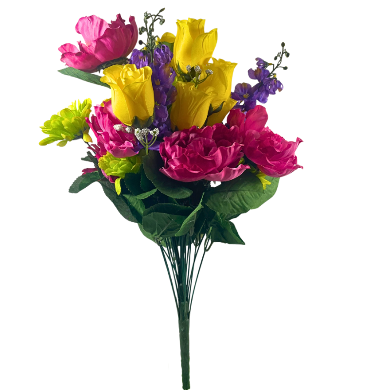 23" Jewel-Toned Garden Bouquet