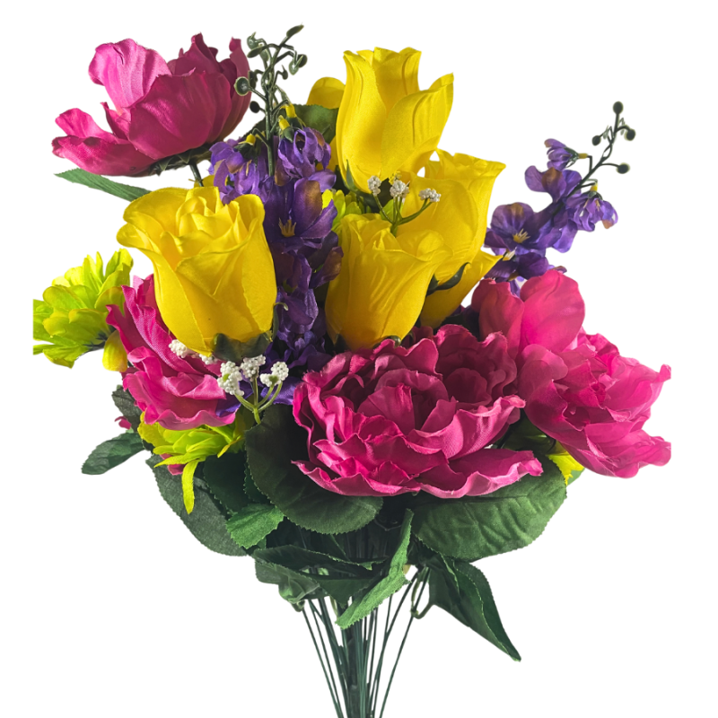 23" Jewel-Toned Garden Bouquet