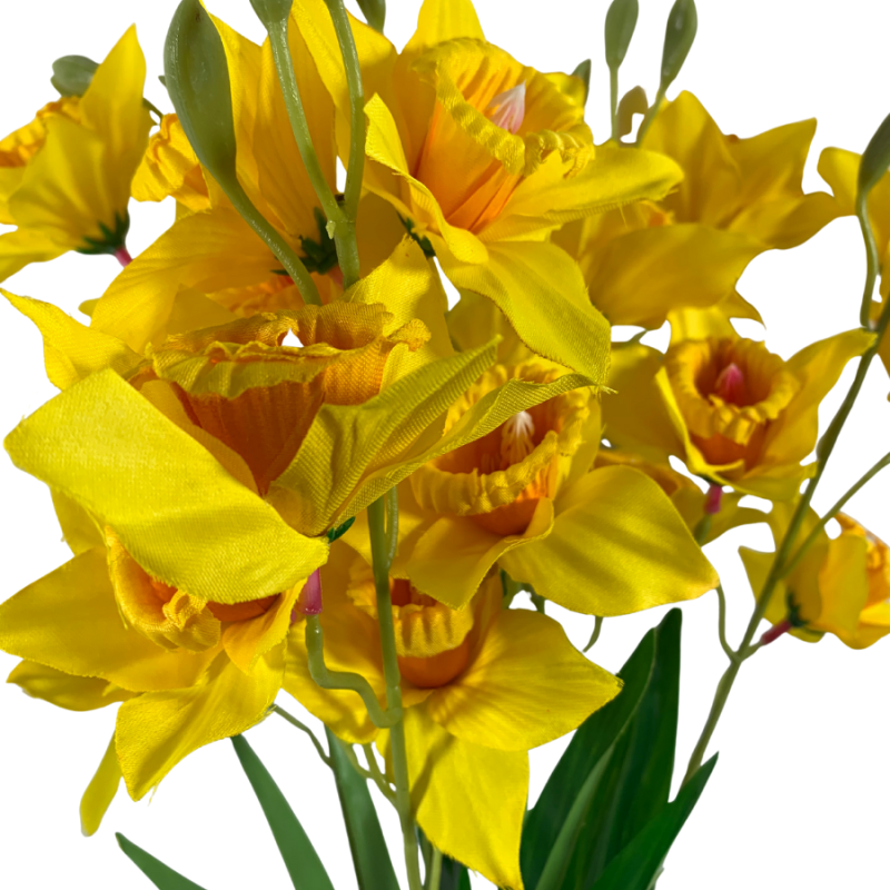 22" Yellow Daffodil Bush