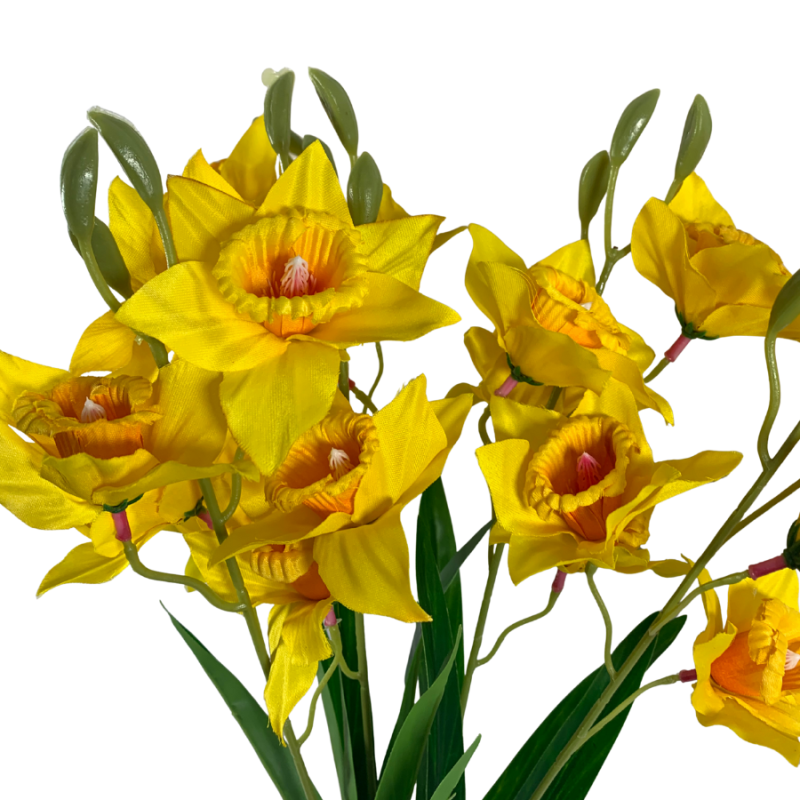 22" Yellow Daffodil Bush