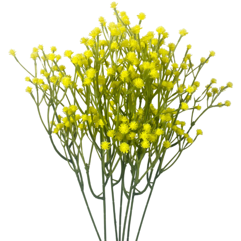 17" Baby's Breath Gypsophila Filler - Yellow