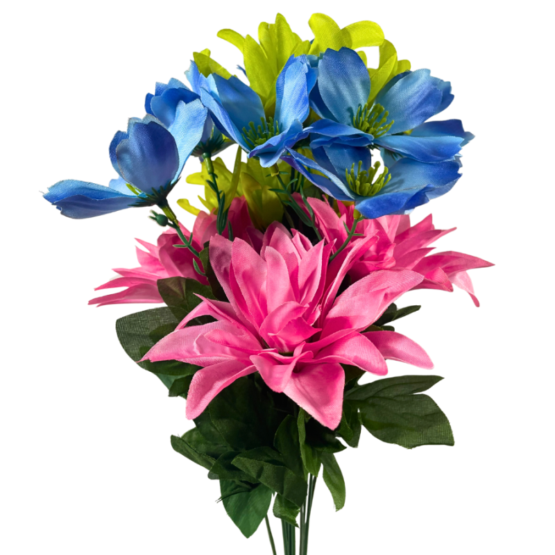 19" Vibrant Florals Bush