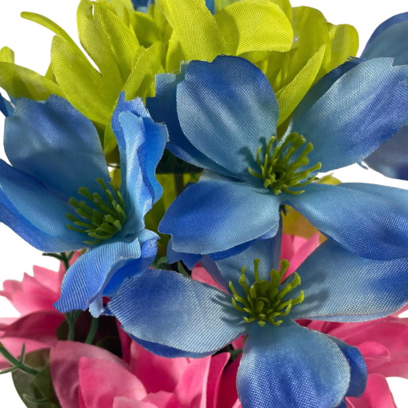 19" Vibrant Florals Bush