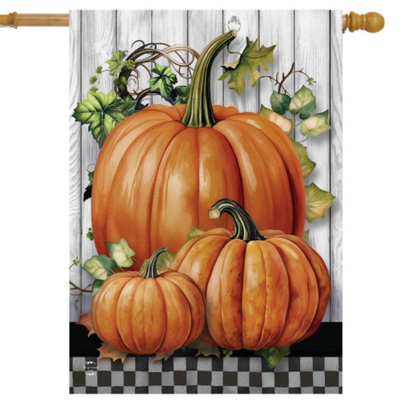 Country Pumpkins House Flag