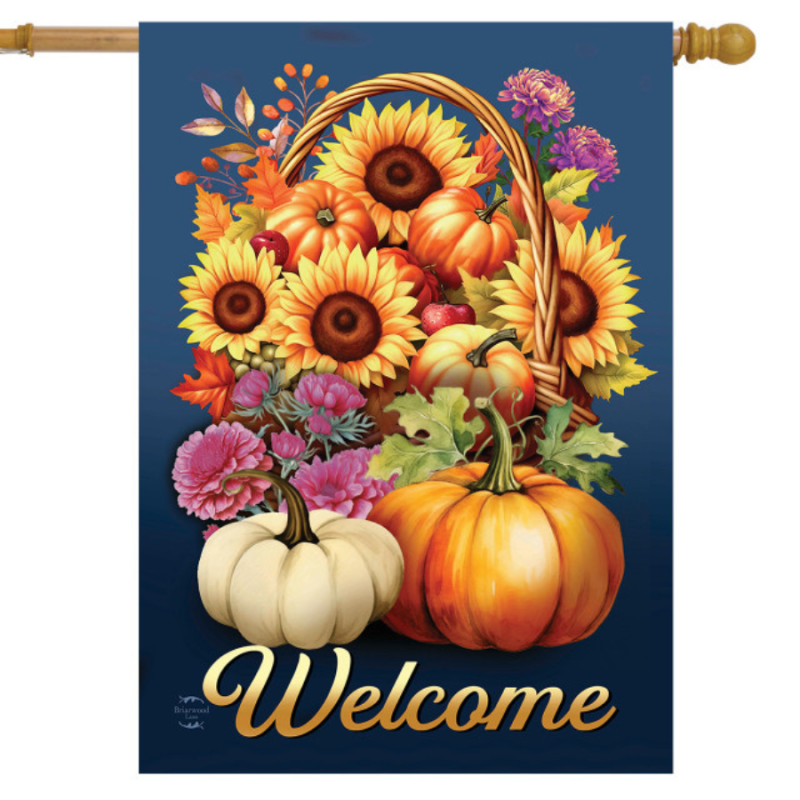 Fall Basket House Flag