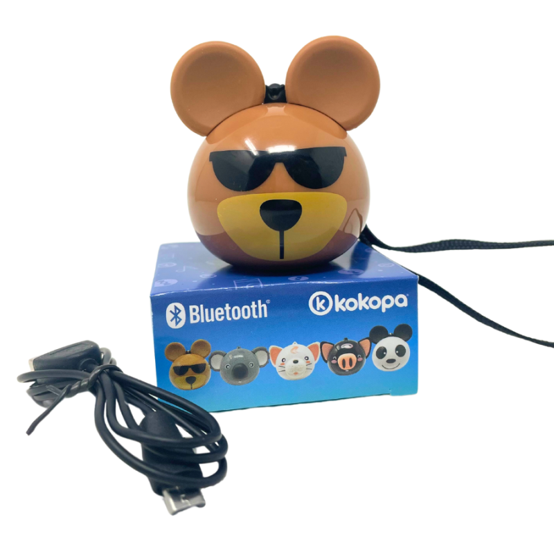 3.5mm Rechargeable Portable Speaker - Bear Head