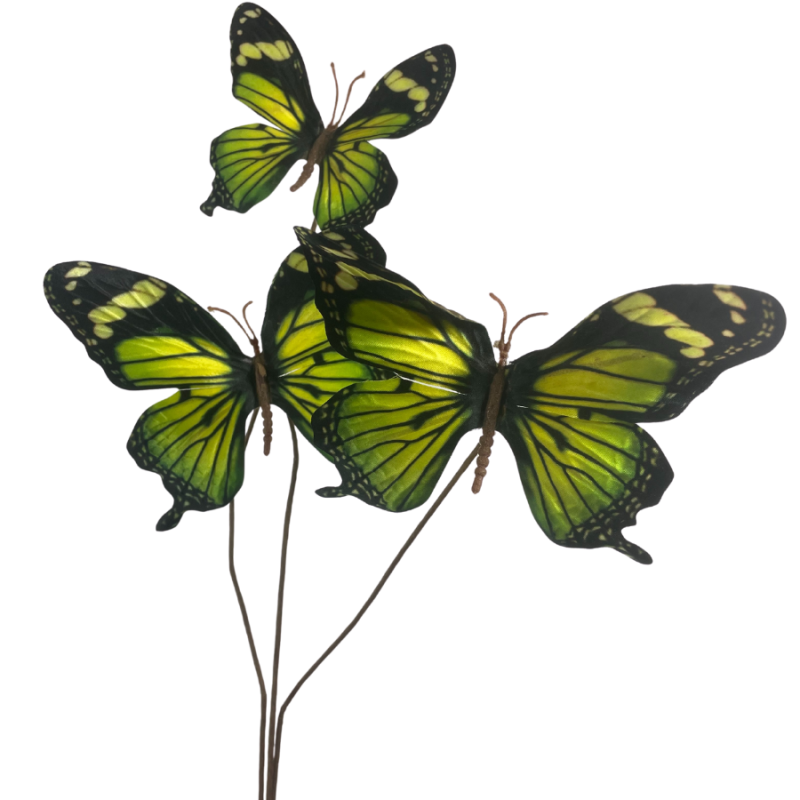 28" Grand Summer Butterfly Spray - Green