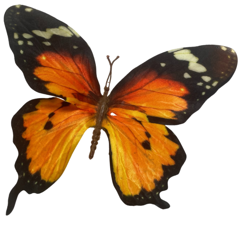 28" Grand Summer Butterfly Spray - Orange