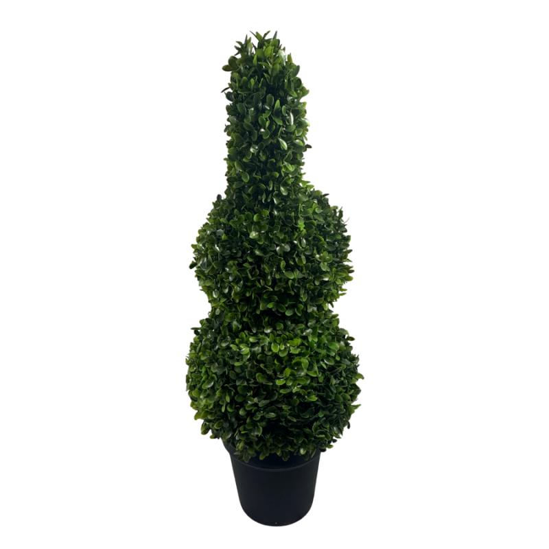 26" UV Boxwood Topiary Bunny