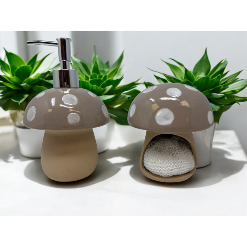 Natural Mushroom Scrubber Holder