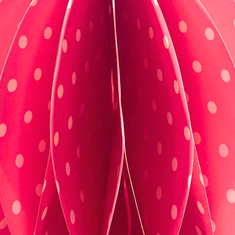 24" Honeycomb Polka Dot Bunny - Pink