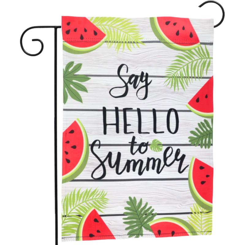 Say Hello Summer Garden Flag