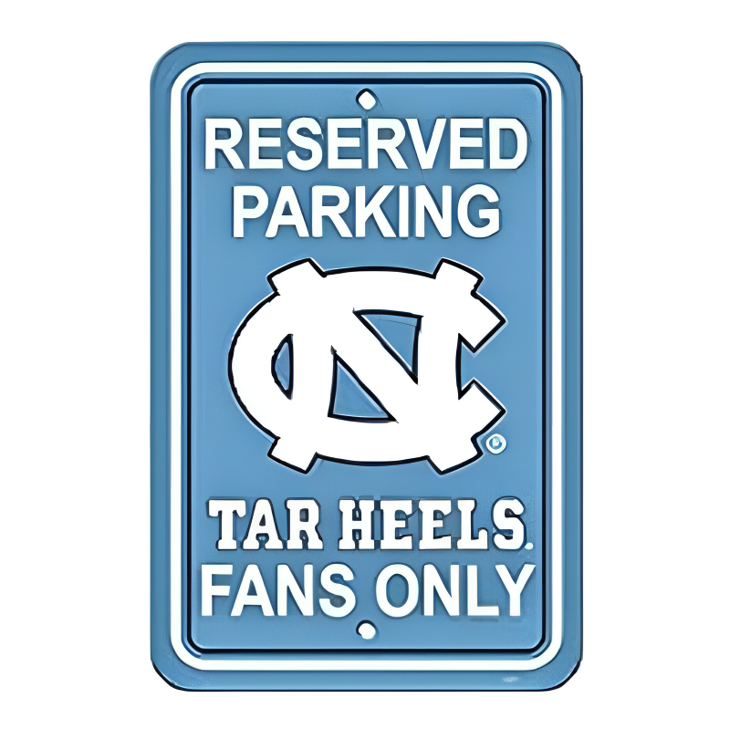 UNC Tarheels Parking Sign