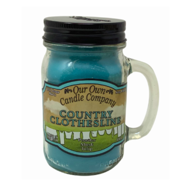 13oz Mason Jar Country Clothesline