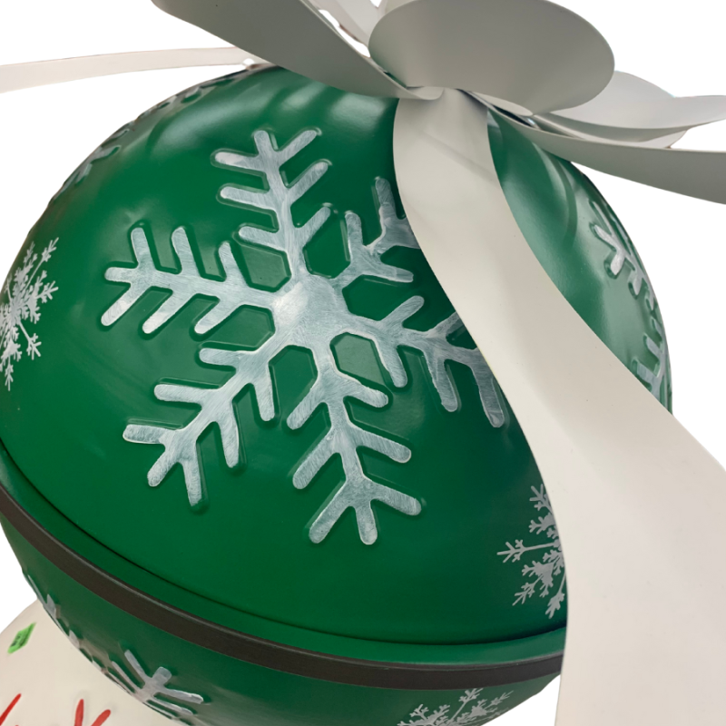 Snowflake Bell W/Bow Stack Balls